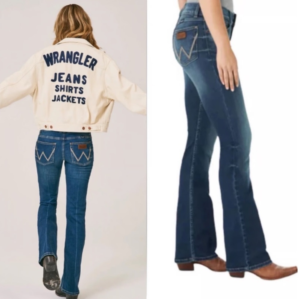 Wrangler Women's Dark Blue Bootcut Jeans